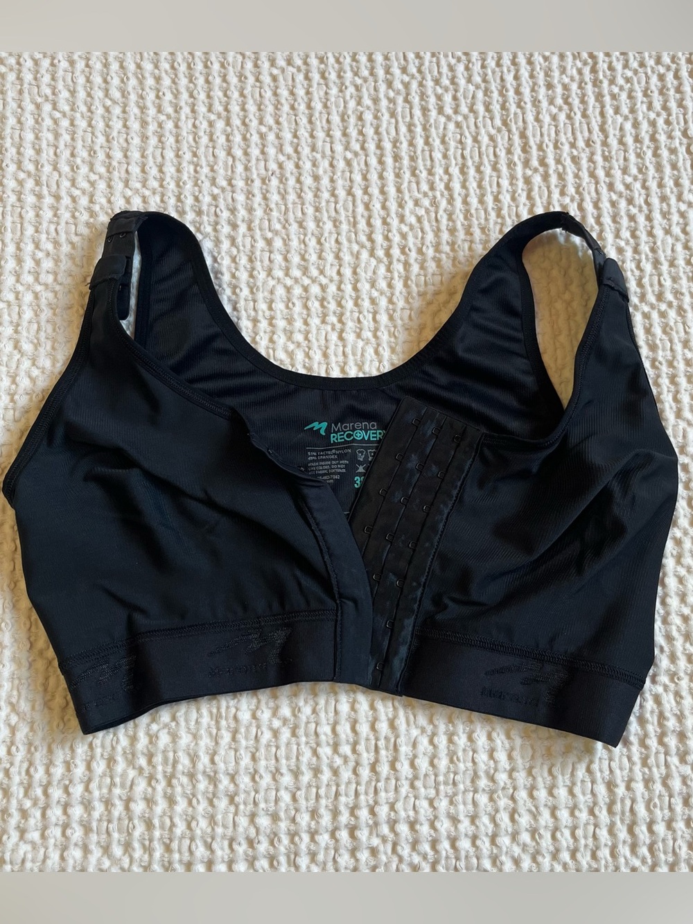Marena Recovery Bra With Adjustable Front and Shoulder Closures for Post-op